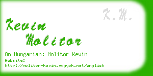 kevin molitor business card